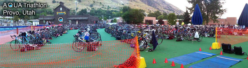 Aqua Triathlon Transition Area 2013