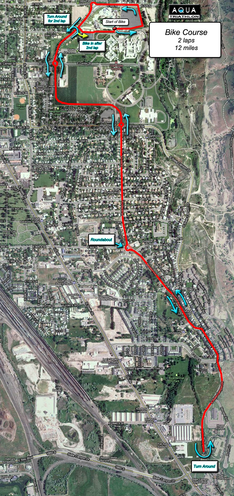 Aqua Triathlon Bike Route 2013