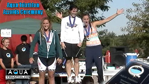 Aqua Triathlon Custom Awards Ceremony girls